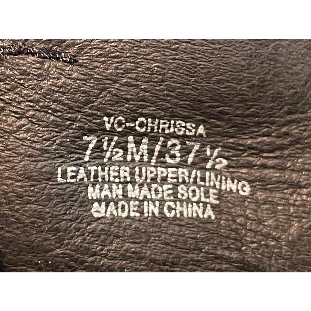 Vince Camuto Chrissa Black Suede Heeled Ankle Booties, Boho Chic, Size 7.5 - Picture 8 of 11